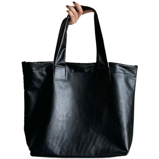 Large Capacity Shoulder Bags Women Shopping Tote Bag Travel Vintage Ladies Ins H