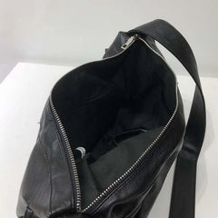 Large Capacity Shoulder Bags Women PU Leather Soft Solid Side-pockets Harajuku S