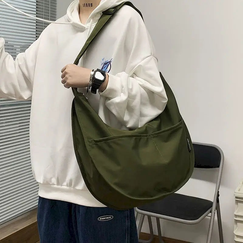 Large Capacity Shoulder Bag Oxford Cloth Dumpling Bag
