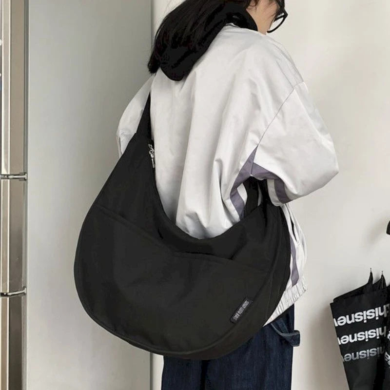 Large Capacity Shoulder Bag Oxford Cloth Dumpling Bag