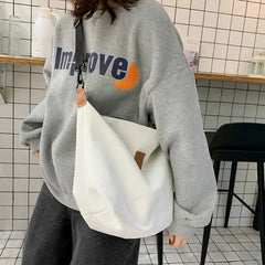 Causal Female Sling Bag Canvas Shoulder Handbag Crossbody Clutches