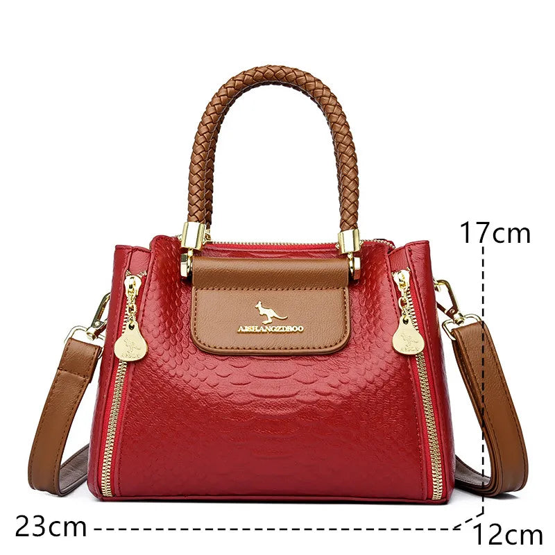 Women's Large Leather Crossbody Bag
