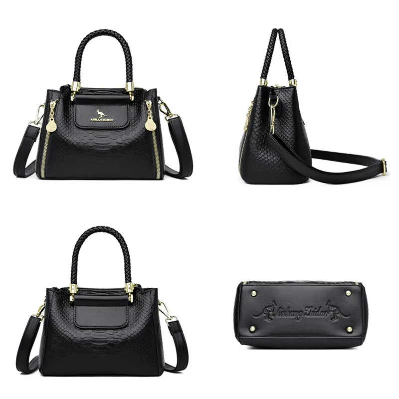 Women's Large Leather Crossbody Bag