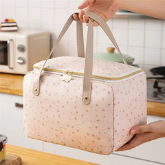 Large Capacity Square Portable Lunch Box Bags Picnic Bento Insulated Thermal Coo