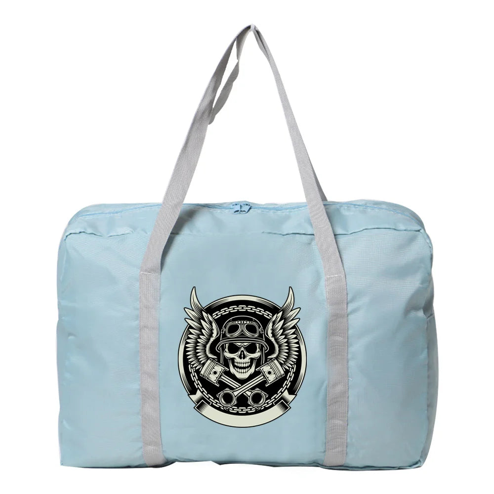 Large Capacity Skull Series Travel Bag Organizers Unisex Luggage