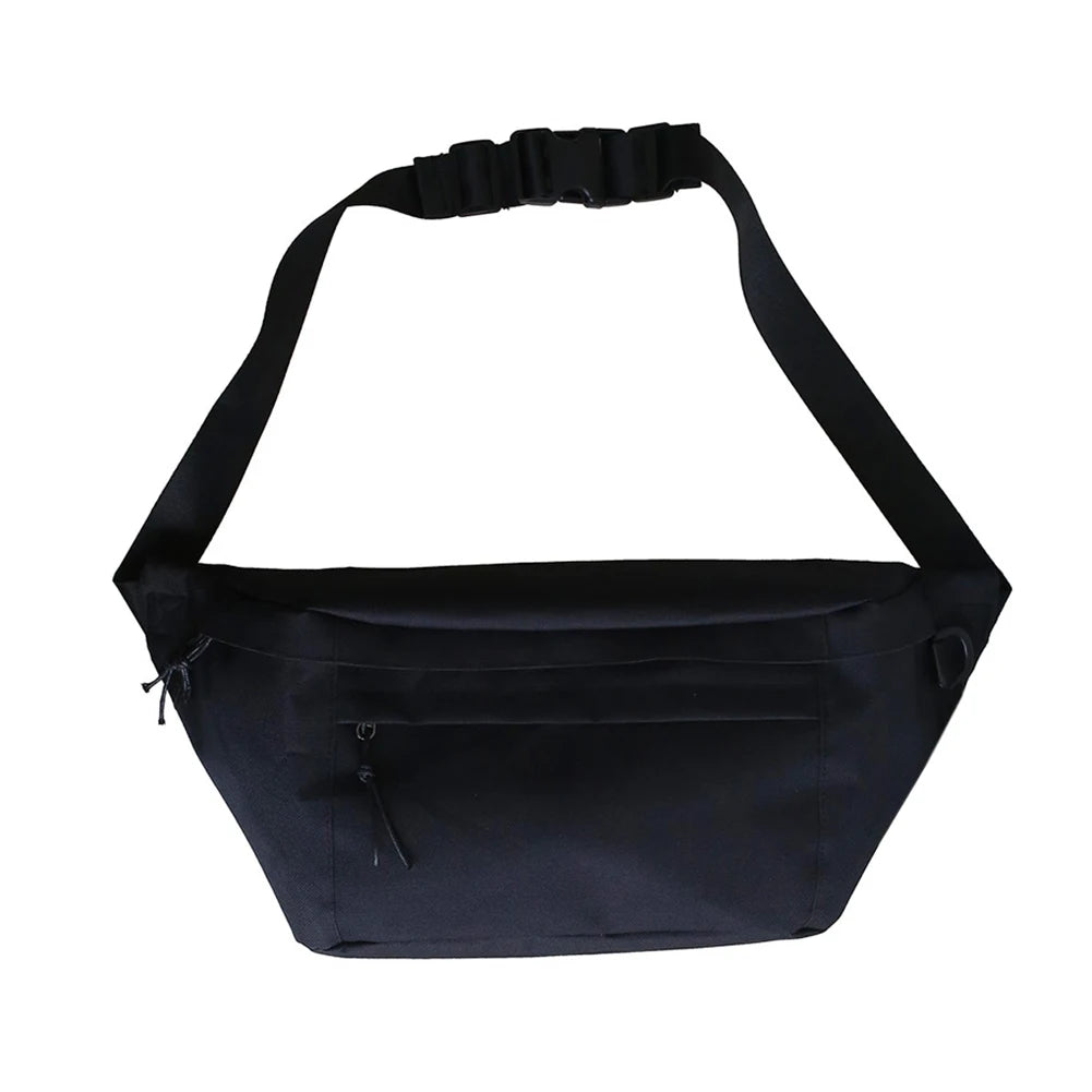 Canvas Fanny Pack Crossbody Bag Large Capacity Storage Waist Bag