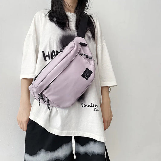 Canvas Fanny Pack Large Capacity Waist Bag