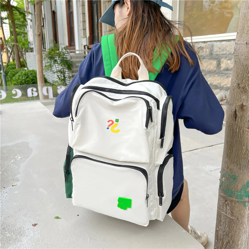 Large Capacity Student School Bag Hit Travel Daypacks Multi-pocket