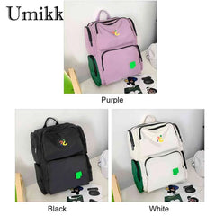 Large Capacity Student School Bag Hit Travel Daypacks Multi-pocket College Backp