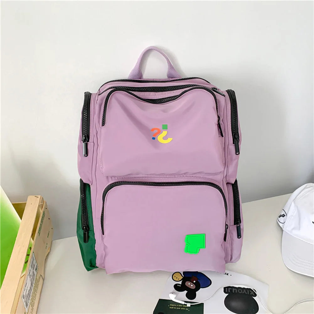 Large Capacity Student School Bag Hit Travel Daypacks Multi-pocket