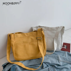 Large Capacity Canvas Shoulder Bag Female Handbag Satchel Crossbody Bag