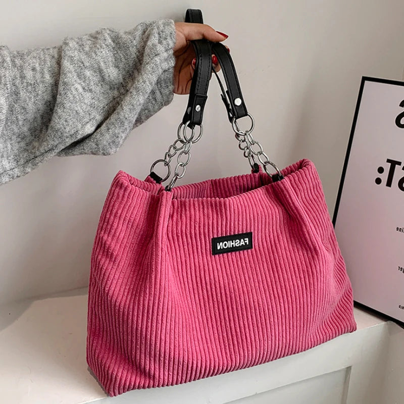 Large Capacity Tote Bag Canvas Handbag Eco Friendly Women Shoulder Bag