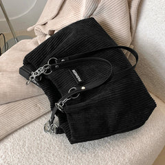 Large Capacity Tote Bag Canvas Handbag Eco Friendly Women Shoulder Bag