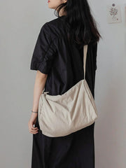 Large Tote Bag Soft Nylon Women's Handbag Shoulder Crossbody Shopper