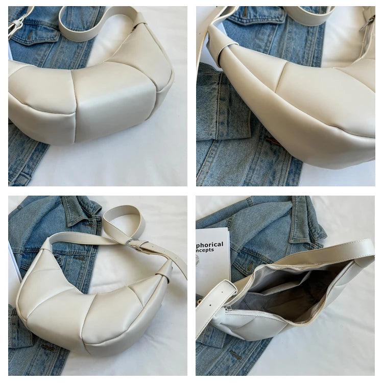 Large Capacity Leather Crossbody Handbag for Women