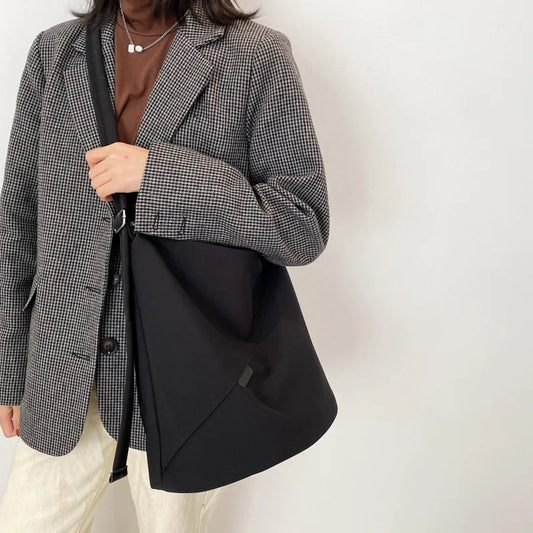 Large Capacity Women's Nylon Shoulder Bag Casual Vintage Crossbody