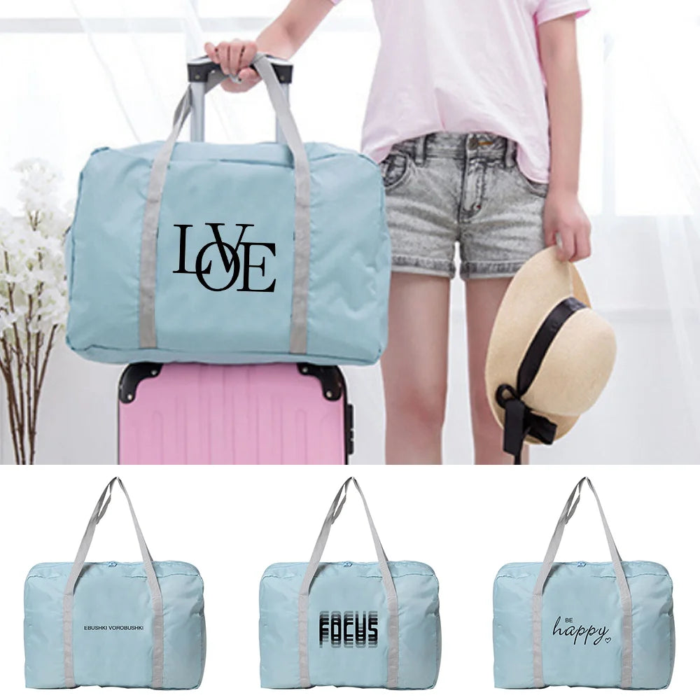 Large Capacity Travel Bag Organizer Hand Luggage Tote Clothes Storage