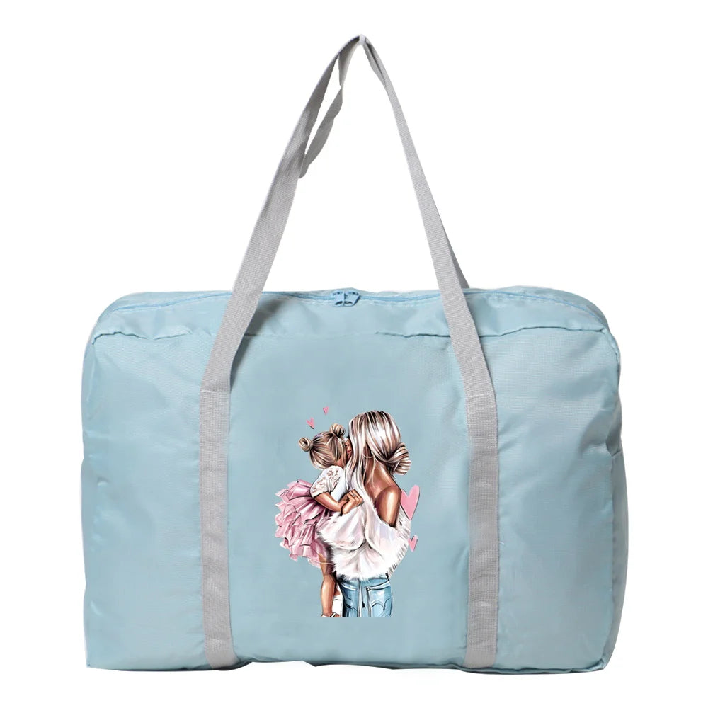 Large Capacity Travel Bag Hand Luggage Tote for Lady Men Weekend Organizer
