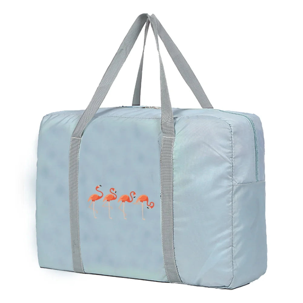 Large Capacity Folding Travel Bag Tote Lady Men Weekend Organizer Clothes Storag