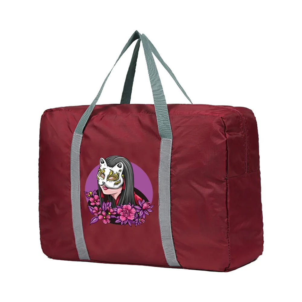 Large Capacity Travel Bag Mask Series Foldable Portable Luggage