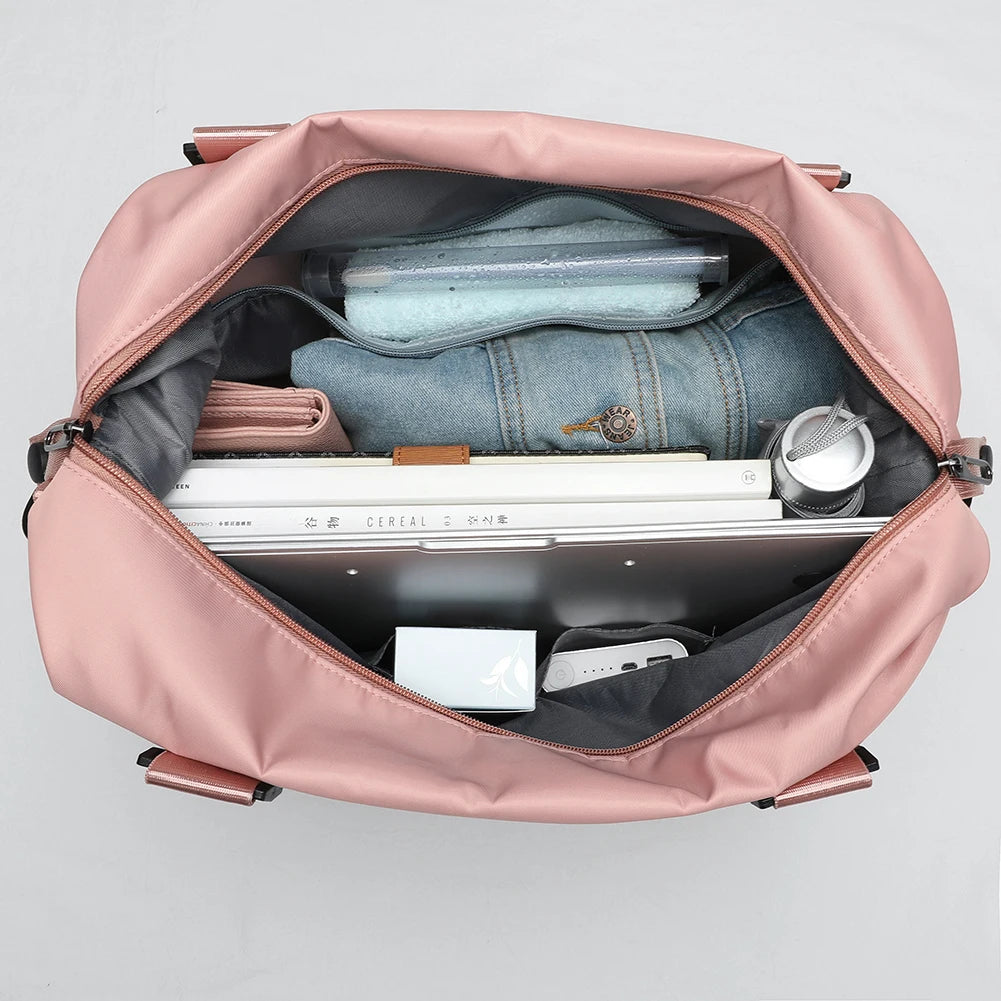 Large Capacity Travel Bag Woman Letters Printing Luggage Bags Hand Tote Lady