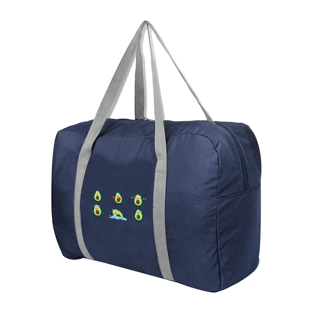 Large Capacity Travel Bags Avocado Print Luggage Bag