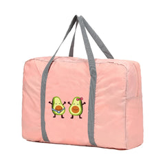 Large Capacity Travel Bags Avocado Print Storage Handbag