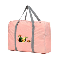 Large Capacity Travel Bag Avocado Cat Print
