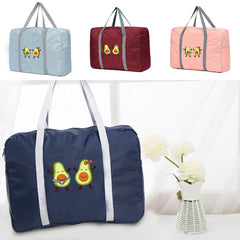 Large Capacity Travel Bags Avocado Print Storage Handbag