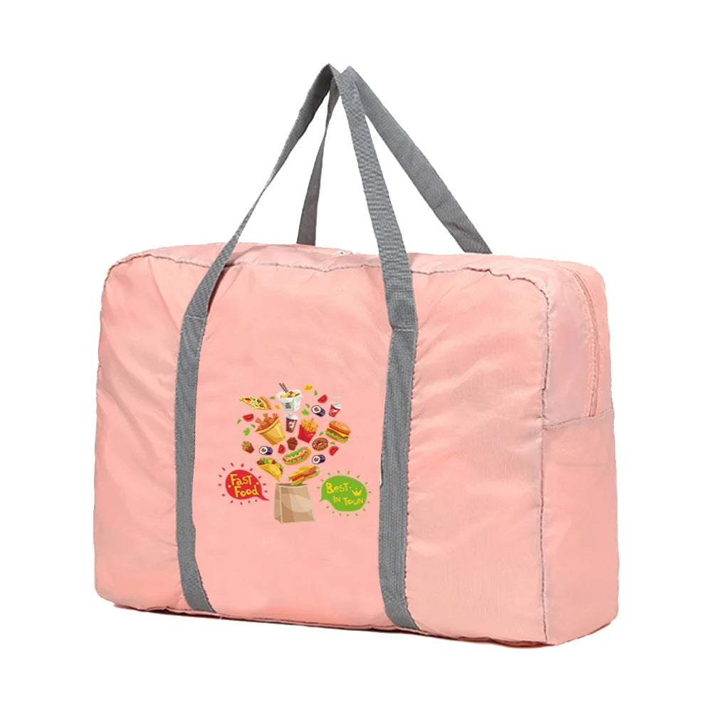 Travel Bags Clothing Organize Storage Luggage Handbag Fast Food P