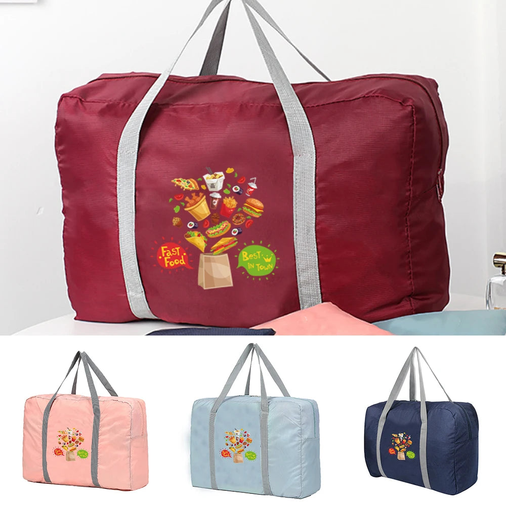 Travel Bags Clothing Organize Storage Luggage Handbag Fast Food P
