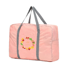 Large Capacity Travel Bags Clothing Storage Organizers Luggage Handbag Food Prin