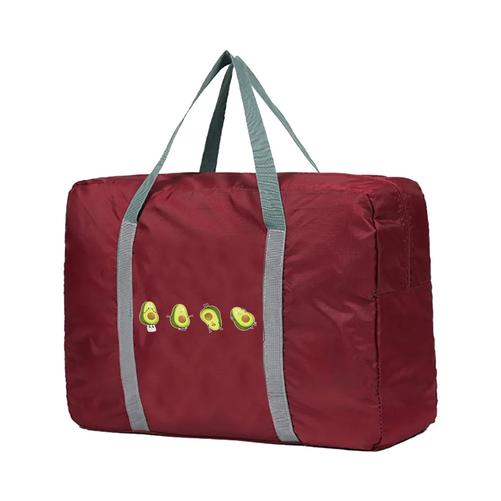 Large Capacity Travel Bags Men Women Storage Luggage Handbag Avocado Print