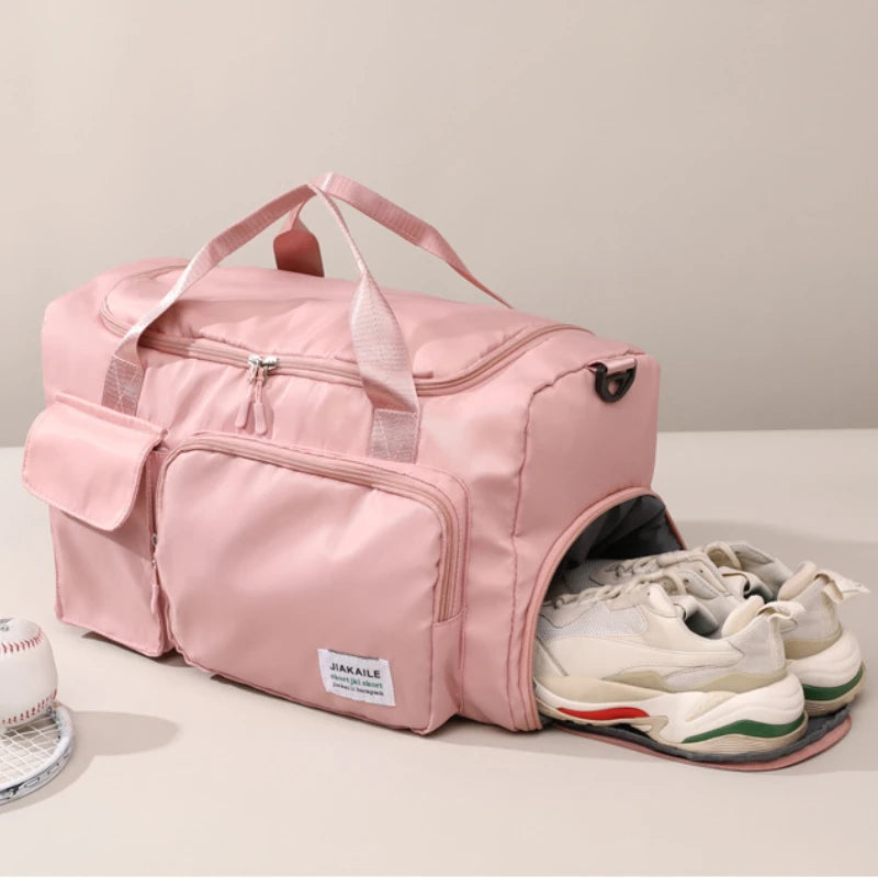 Large Capacity Travel Bags Waterproof Luggage Clothes Shoes Tote Bag Handbag