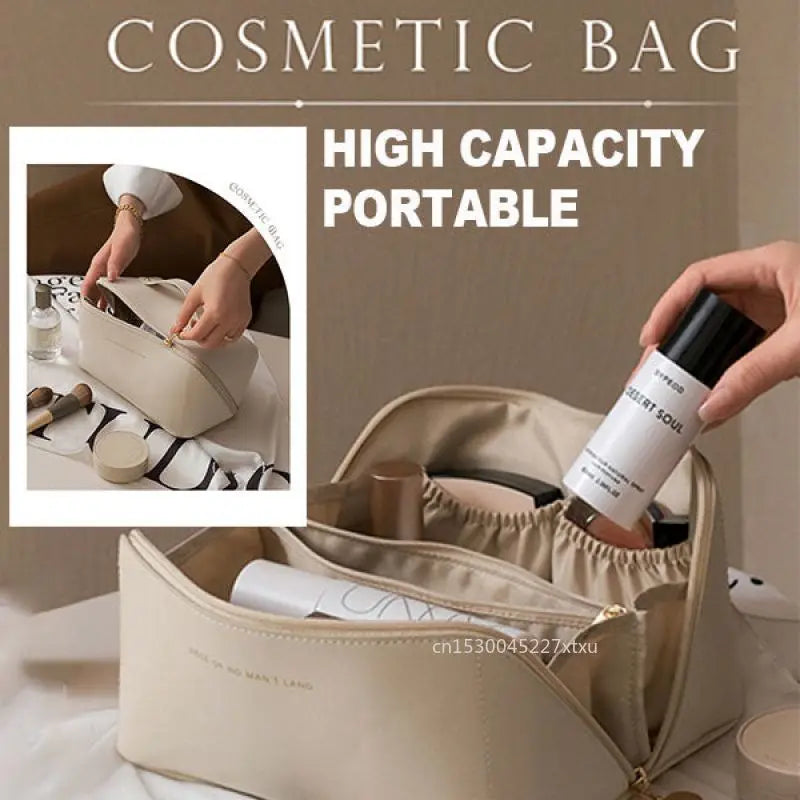 Large Capacity Travel Cosmetic Bag Multifunction Toiletries Organizer