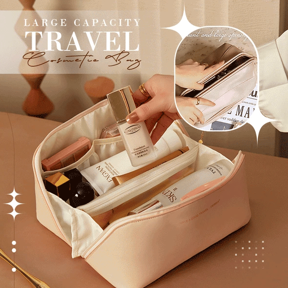Large Capacity Travel Cosmetic Bag Multifunction Toiletries Organizer