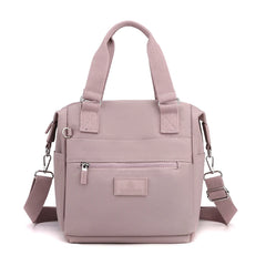 Waterproof Nylon Women Shoulder Messenger Bag with Zipper Pocket