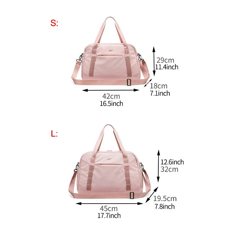 Large Capacity Travel Tote Folding Weekender Duffle Bag