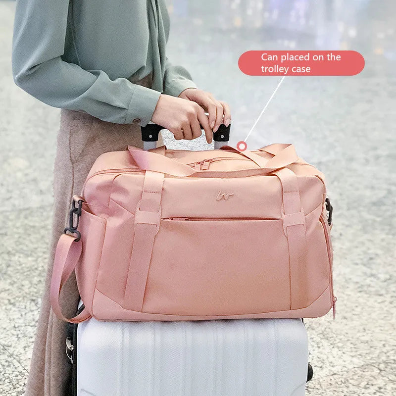 Large Capacity Travel Tote Folding Weekender Duffle Bag