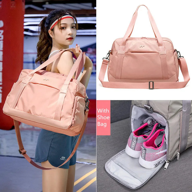 Large Capacity Travel Tote Folding Weekender Duffle Bag