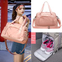 Large Capacity Travel Tote Folding Weekender Duffle Bag
