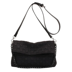 Canvas Chain Messenger Bag Large Capacity Underarm Bag for Women Spring & Summer