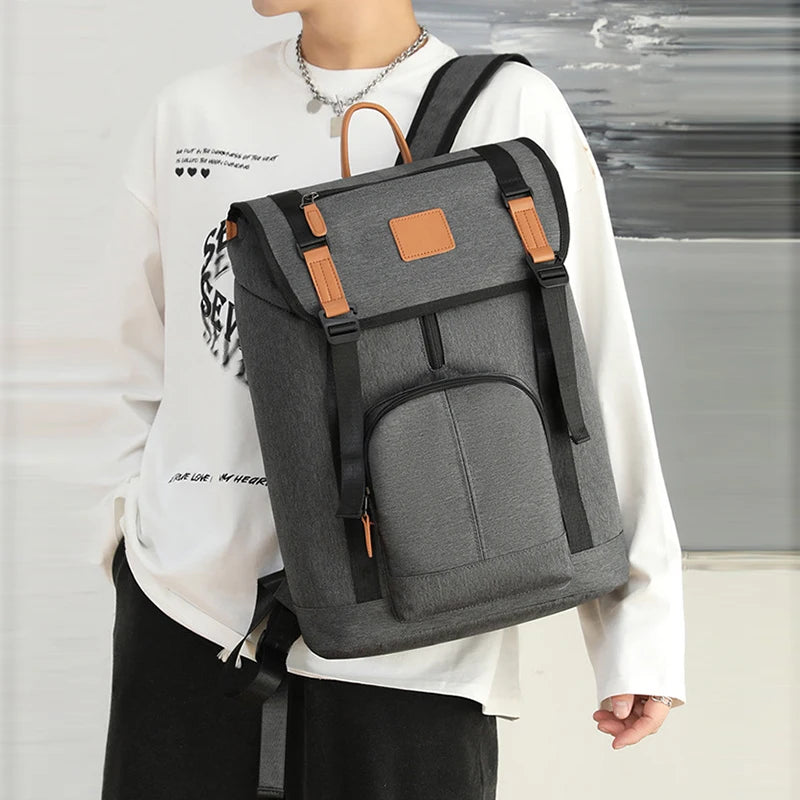Large Capacity USB Charging Backpack Men Business Laptop Bag Student School Bag