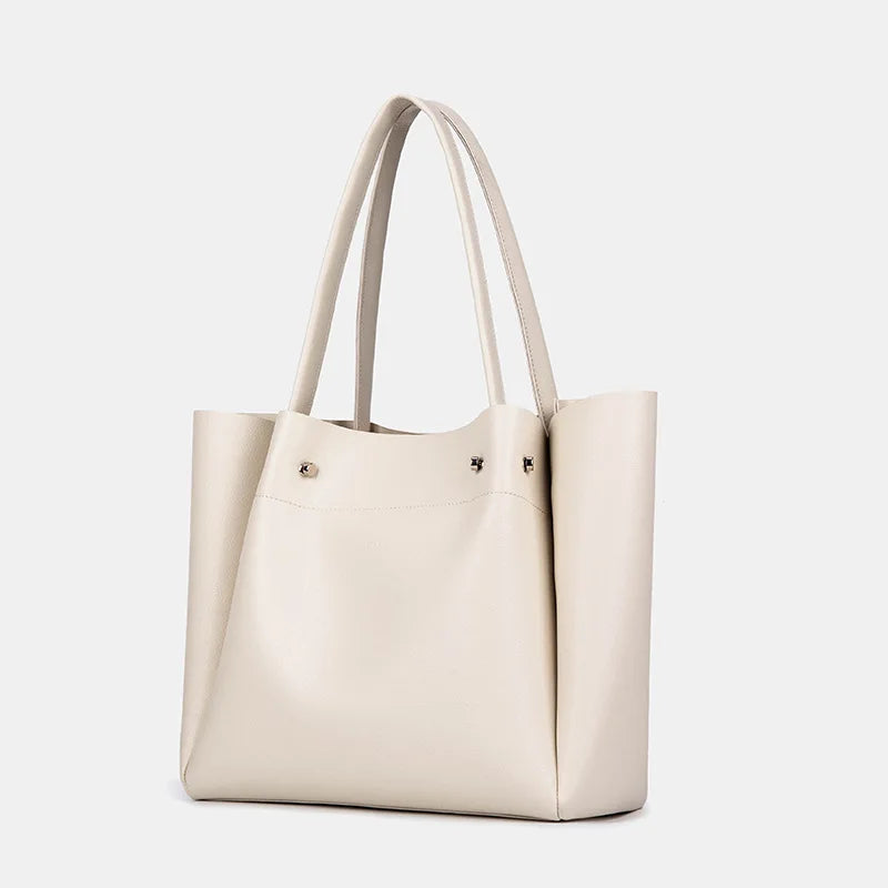 Large Capacity PU Leather Women's Tote Bag