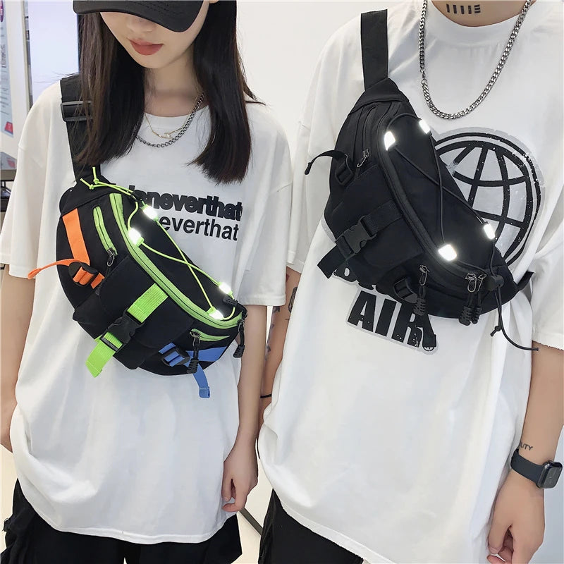Large Capacity Waist Bag Unisex Fanny Pack Hip Hop Banana B