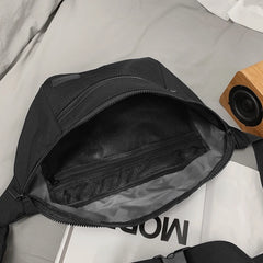 Large Capacity Waterproof Canvas Waist Bag for Men Women