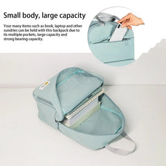 Large Capacity Waterproof Backpack Anti-theft Solid Student Bag