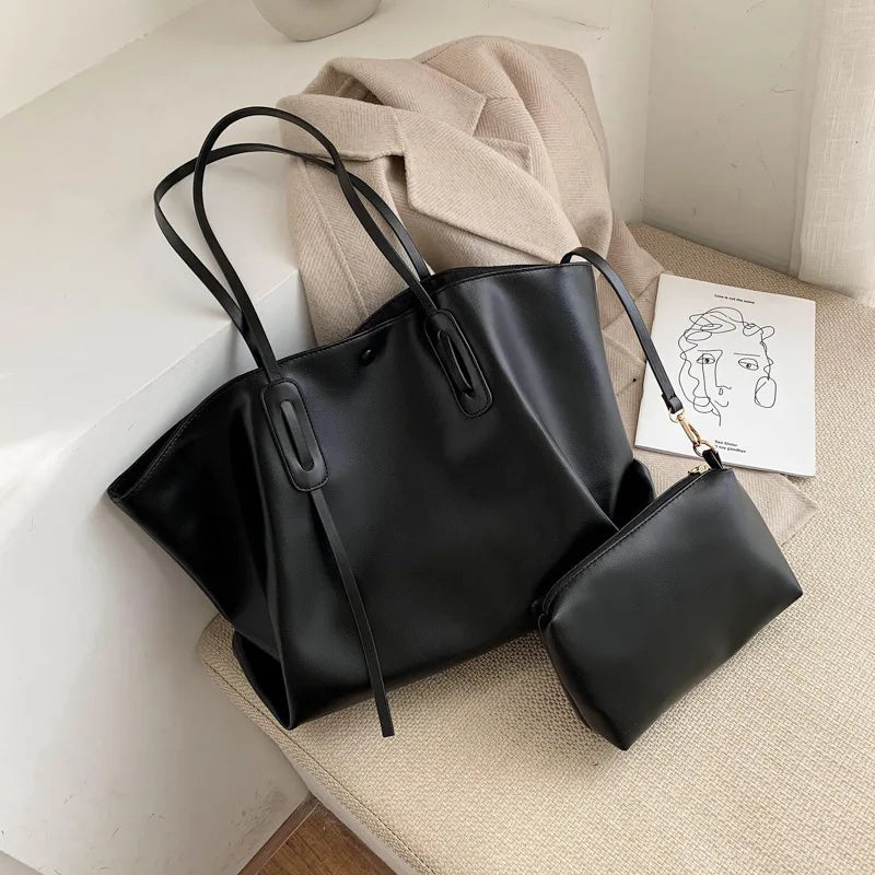 Large-Capacity Women Casual Canvas Shoulder Bag