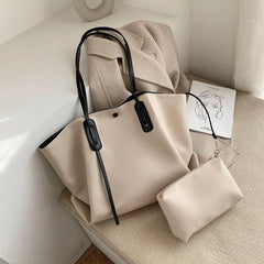 Large-Capacity Women Casual Canvas Shoulder Bag