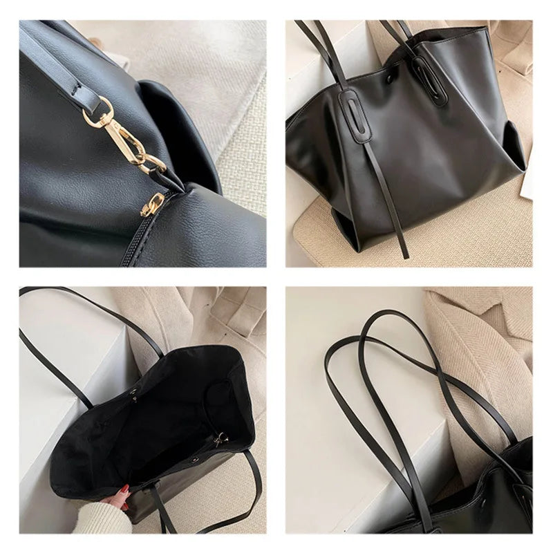 Large-Capacity Women Casual Canvas Shoulder Bag